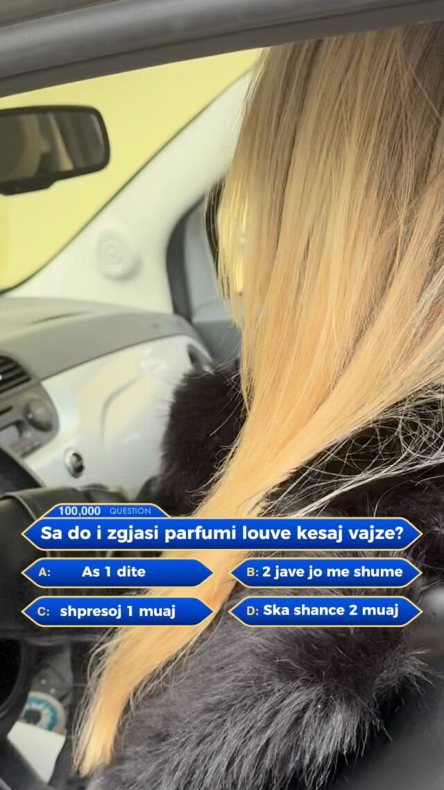 💫 Parfumi në flokë është sekreti i çdo vajze Louve.Por… sa mendon se do t’i zgjasë kjo aromë kësaj vajze? 👀👇 Zgjidh opsionin tënd dhe shkruaje në komente:A- As 1 ditë 😅B- 2 javë, jo më shumë 💁‍♀️C- Shpresoj 1 muaj 🌸D- S’ka shans — 2 muaj minimum 💅💋 Parfumi Louve Hair është krijuar për t’u fiksuar butësisht në flokë, duke lënë pas një aromë që të ndjek në çdo hap. Një përzierje e Lychee Extract, White Moss dhe Exotic Notes, që sjell ndjesinë e freskisë, elegancës dhe vetëbesimit.✨ Përdoret në flokë të pastër, të thatë, duke e spërkatur nga mes-gjatësia deri në majë. Rezultati? Flokë që shkëlqejnë dhe aromë që s’harrohet lehtë.🖤 Komento më poshtë dhe trego sa mendon se zgjat aroma e Louve tek ti!#LouveClub #HairPerfume #LouveMagic #BeautyWithAttitude #GlowAndGo #Amabilis #Bestia #LouveGirls #AlbaniaBeauty #FragranceLovers #HairCareRoutine